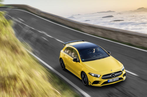 Der neue Mercedes-AMG A 35 4MATIC: Neuer Einstieg in die Welt der Driving PerformanceThe new Mercedes-AMG A 35 4MATIC: New entry-level model opens up the world of driving performance